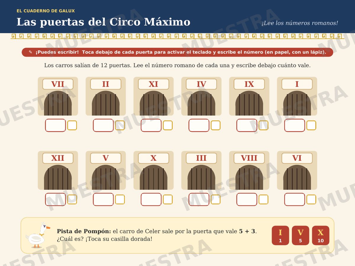 Página de juegos del cuento personalizado de la antigua roma
